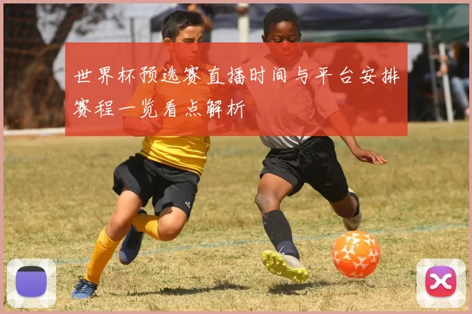 世界杯预选赛直播时间与平台安排赛程一览看点解析
